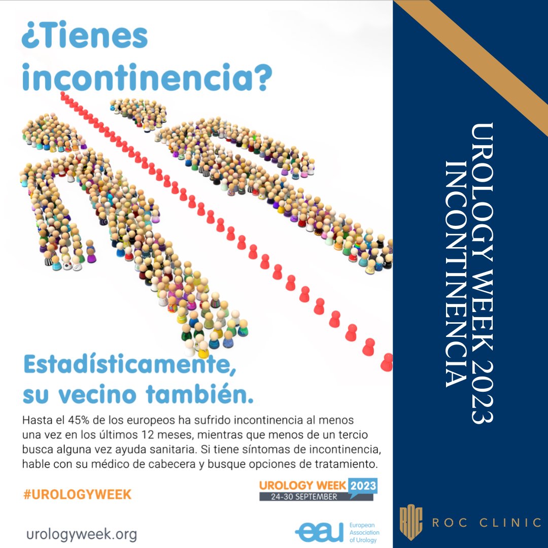 ROC Clinic (@roc_urologia) on Twitter photo Esta semana se celebra la #UrologyWeek2023 enfocada en la incontinencia urinaria. La <a href="/Uroweb/">European Association of Urology (EAU)</a> nos invita a seguir trabajando, de la mano de los pacientes, familiares y profesionales sanitarios, para ayudar a crear conciencia. Esta semana se celebra la #UrologyWeek2023 enfocada en la incontinencia urinaria. La <a href="/Uroweb/">European Association of Urology (EAU)</a> nos invita a seguir trabajando, de la mano de los pacientes, familiares y profesionales sanitarios, para ayudar a crear conciencia.
