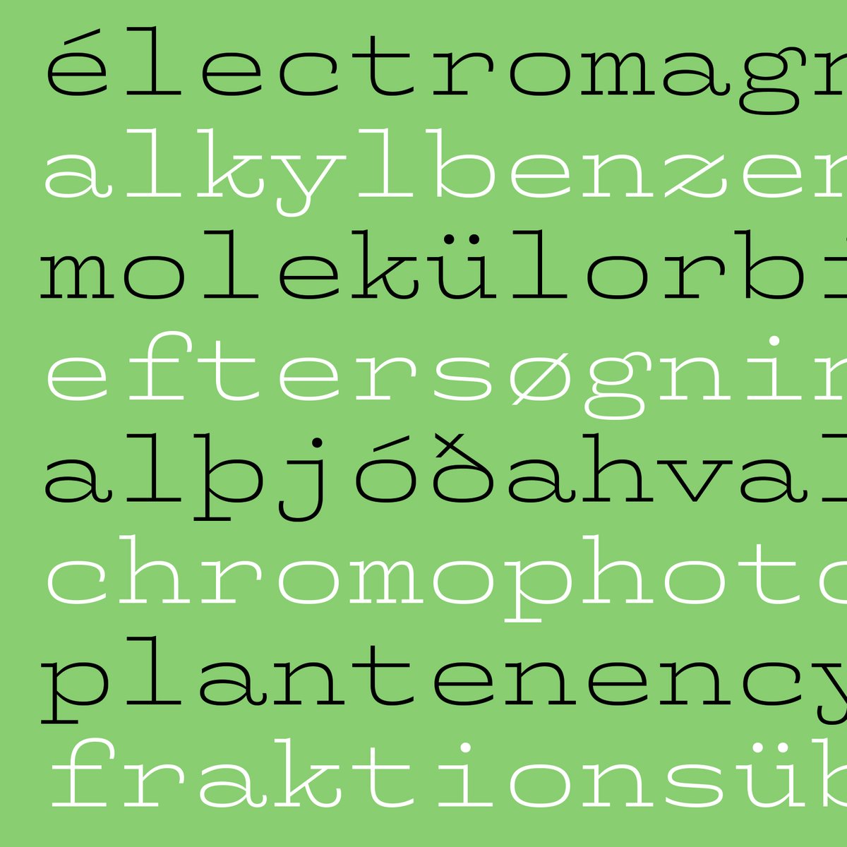 CakeType's tweet image. Detail from the specimen pdf of Whale, the elegant wide monospaced single weight typeface. Be sure to download the specimen from our website! And all other specimens of course. Enjoy!

caketype.com/font/whale

#typedesign #fontdesign #typography #fonts #typeface #caketype