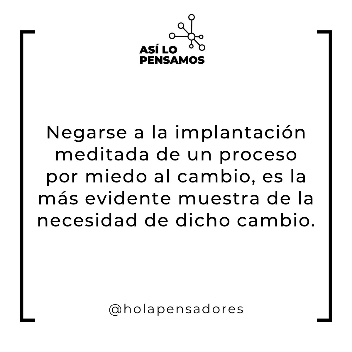 holapensadores's tweet photo. ¿Por qué pensáis que sigue tan sedimentada la resistencia al cambio?
¿Es una cuestión cultural o quizás es el miedo enquistado por décadas que nos sigue poseyendo?
Contáctanos y hablamos 🚀
#transformacion #personas #comunicacion #agile #asilopensamos #enfocando #tipsPYME https://t.co/JOZayc2Ze3