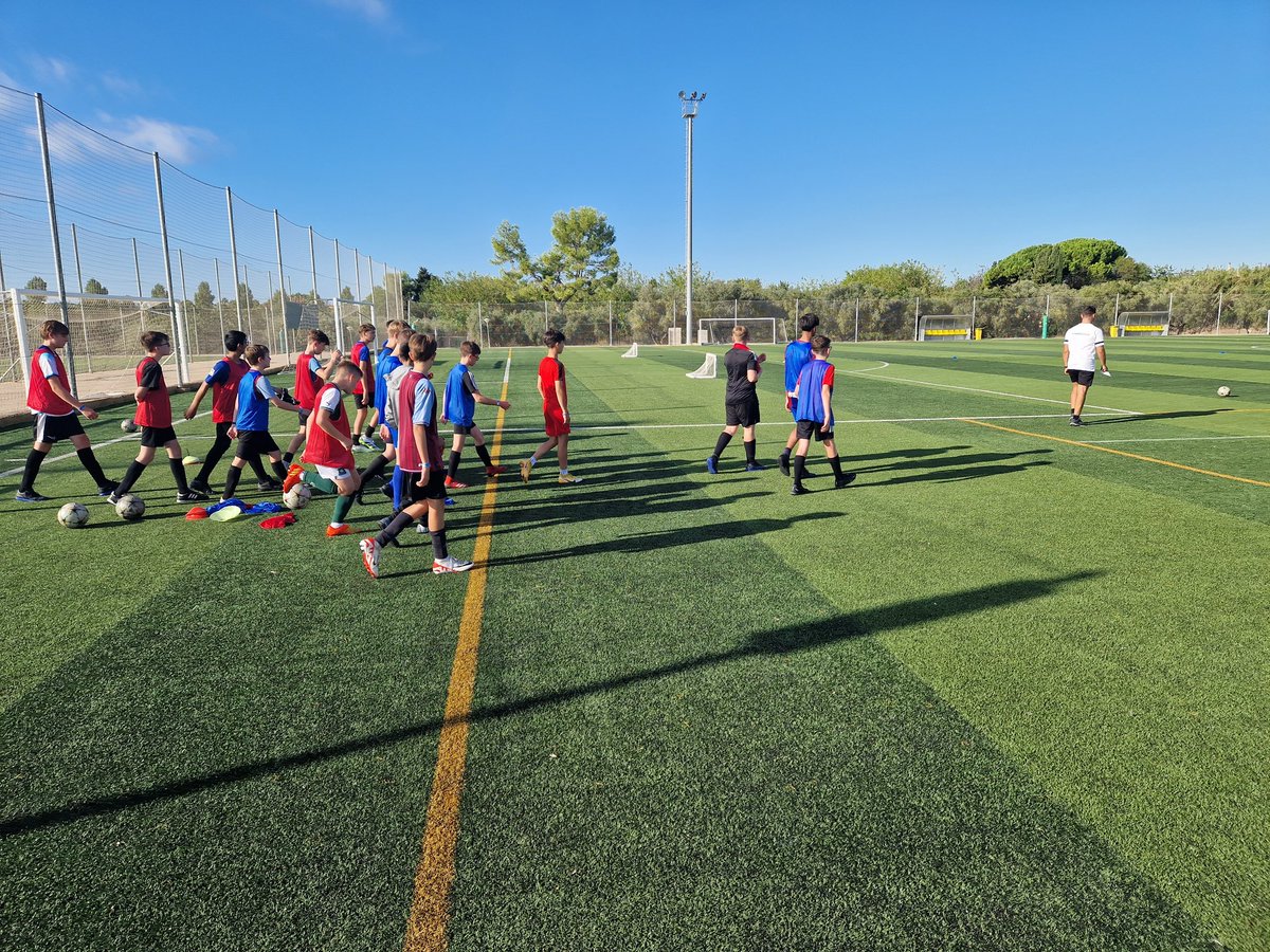 A fantastic first training session @CPSportVillage Our boys are loving the Spanish football lifestyle ⚽️ 🌞 Massive thanks to @HalsburySport