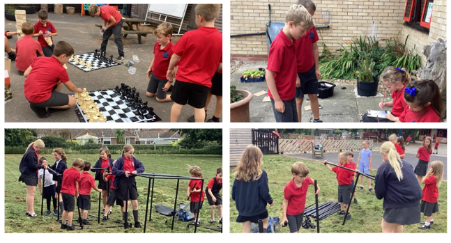 The year 6 play leaders have been doing a fantastic job helping others and ensuring everyone has a fantastic break time.