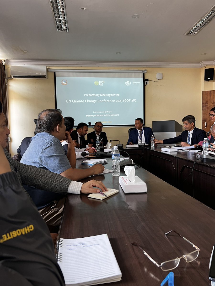 RajanKazi's tweet photo. Nepals preparation for UN climate negotiation: Road to #COP28 #climatefinance #adaptation #mitgation #LossAndDamage #Parisagreement @MOFENepal https://t.co/vprAWtj7CS