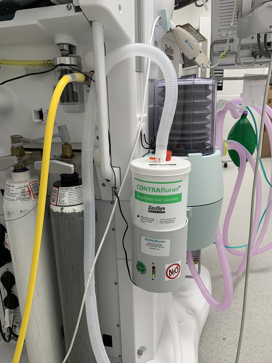 We’ve taken big steps to go greener 🌍 with our anaesthesia. Contrafluran from @baxter_intl rolling out in theatres to prevent atmospheric pollution. Every little helps. @RoyalSurrey @OurRSFamily