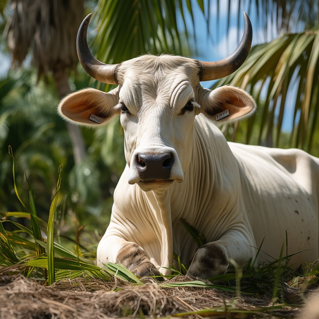 The Brahman Cow: A testament to strength, endurance and elegance in the world of cattle! 🐂 

With their distinctive humps and gentle demeanor, these beauties thrive in various climates. Let's celebrate their remarkable qualities!

#BrahmanCow #RanchLife #farming #AItools #farm