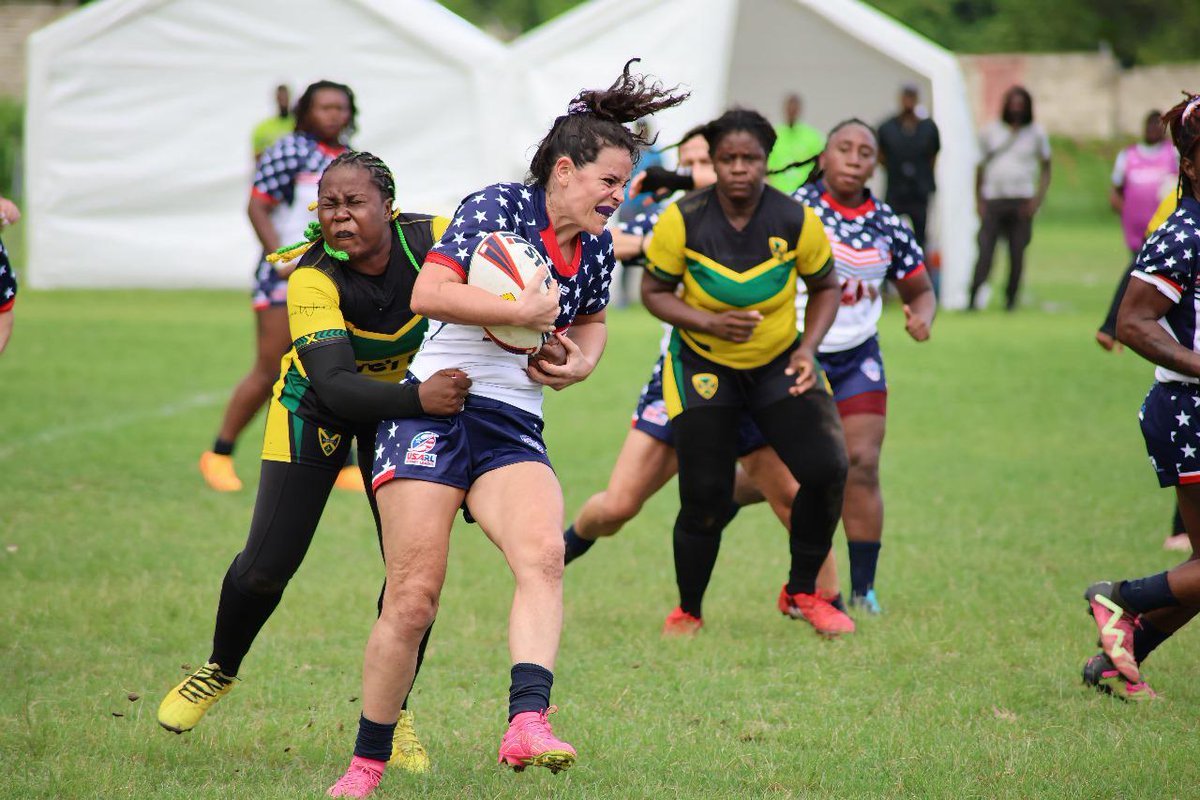 🇯🇲🆚🇺🇸 @USARugbyLeague take the spoils over @JAMRugbyLeague in the first round of @TheAmericasRL North Women's competition on Saturday with a 8-78 win! 📰bit.ly/3ZtbUWo #EuroRugbyLeague