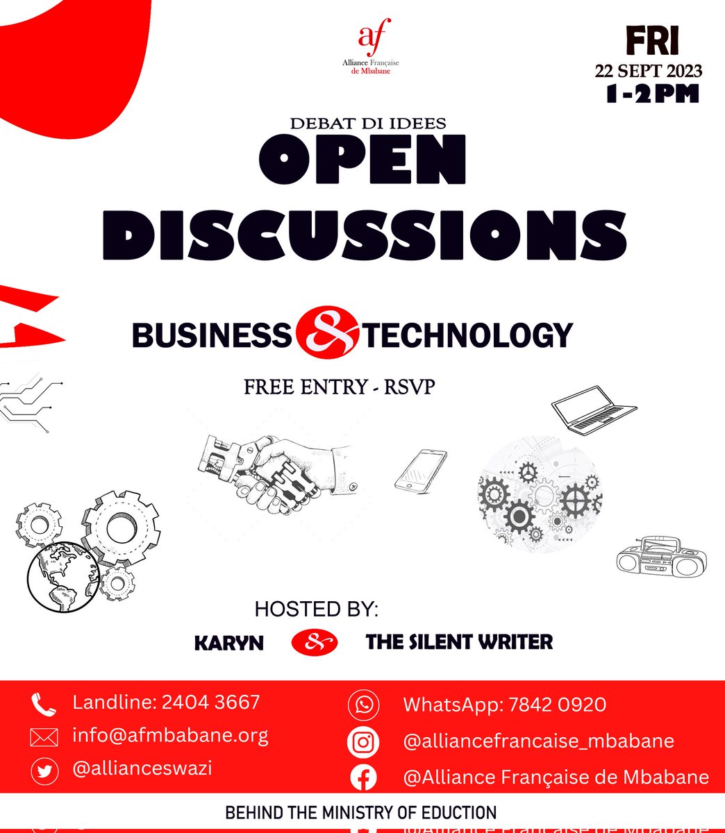 Allianceswazi's tweet image. Technology and business are like two peas in a pod, you can't have one or the other. Join us tomorrow for our Open discussions from 1 to 2pm, where we will be discussing business and technology with our host @the.real.silent.writer. 
#OpenDiscussions #TiniTwitter #businesstech