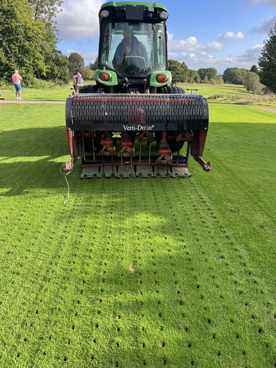 Verti draining <a href="/ShootersHillGC/">Shooters Hill GC</a> essential work will be done!! #TrustTheProcess <a href="/CAFCofficial/">Charlton Athletic FC</a> <a href="/BiggaSEregion/">Bigga South East Region</a> <a href="/biggalondoners/">BIGGA London Section</a>