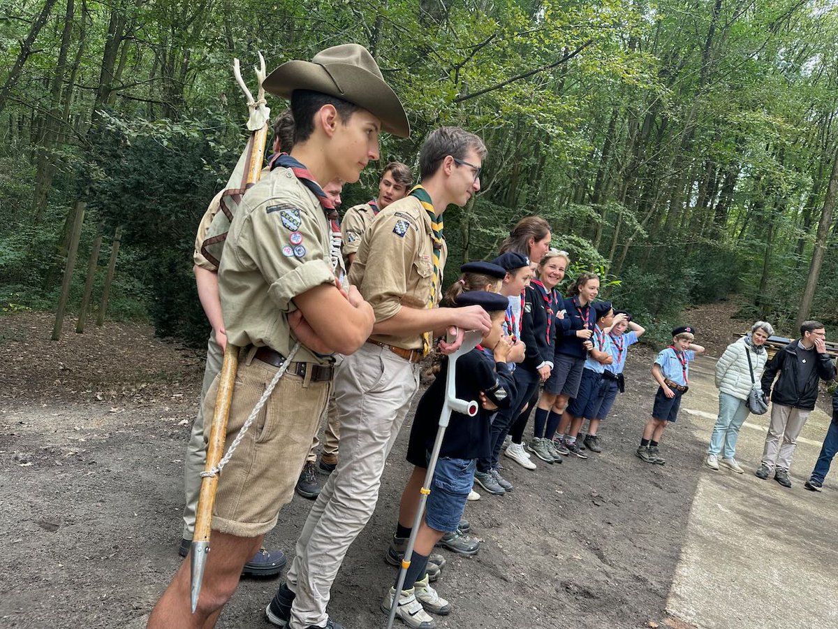 obedouelle's tweet photo. Avec @AnneBergantz nous avons inauguré le  camp scout rénové de Saint-Lambert. Ce camp accueille depuis 50 ans plus de 2500 jeunes par an dans la forêt. Nous sommes fiers de ce lieu qui contribue à la vie de la commune de Saint-Lambert. https://t.co/3Qfn5wrXS2