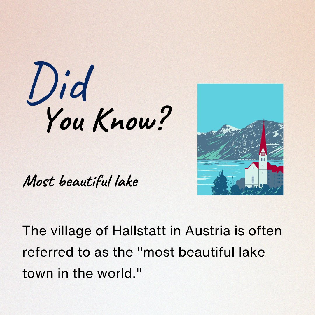 abbotholidays's tweet photo. Discover the enchanting beauty of Hallstatt, Austria with us ���️✨ Unveil the magic of this picturesque lake town that's straight out of a fairytale. 🏰✨ 

Follow us for more updates:- Abbot Holidays

#Abbotholidays #HallstattHolidays #AustriaAdventures #LakeTownMagic https://t.co/BBS30MRVe9