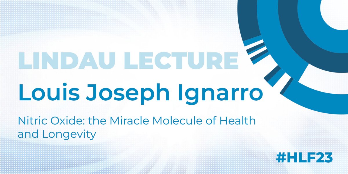 HLForum's tweet photo. Next today is our annual Lindau Lecture, given by a laureate from @lindaunobel . This year, Louis Joseph Ignarro is speaking about his research into Nitric Oxide, how it won him a Nobel Prize, and how new medical applications for the molecule continues to be discovered, even now! https://t.co/qppP3ZWikx