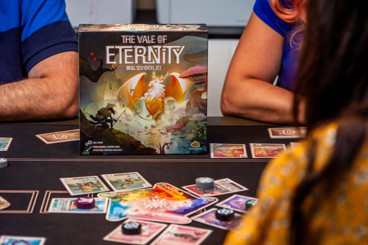 iMandooGames's tweet photo. #TheValeofEternity We will wait for you at the table in the middle of mysterious forest called "Essen Messe"π
#mandoogames #Spiel23 #theDiceTower #SealofExcellence #EricHong #j2s #bgg #cardgame #Essen #InstaPlay https://t.co/buzkjQEyhI