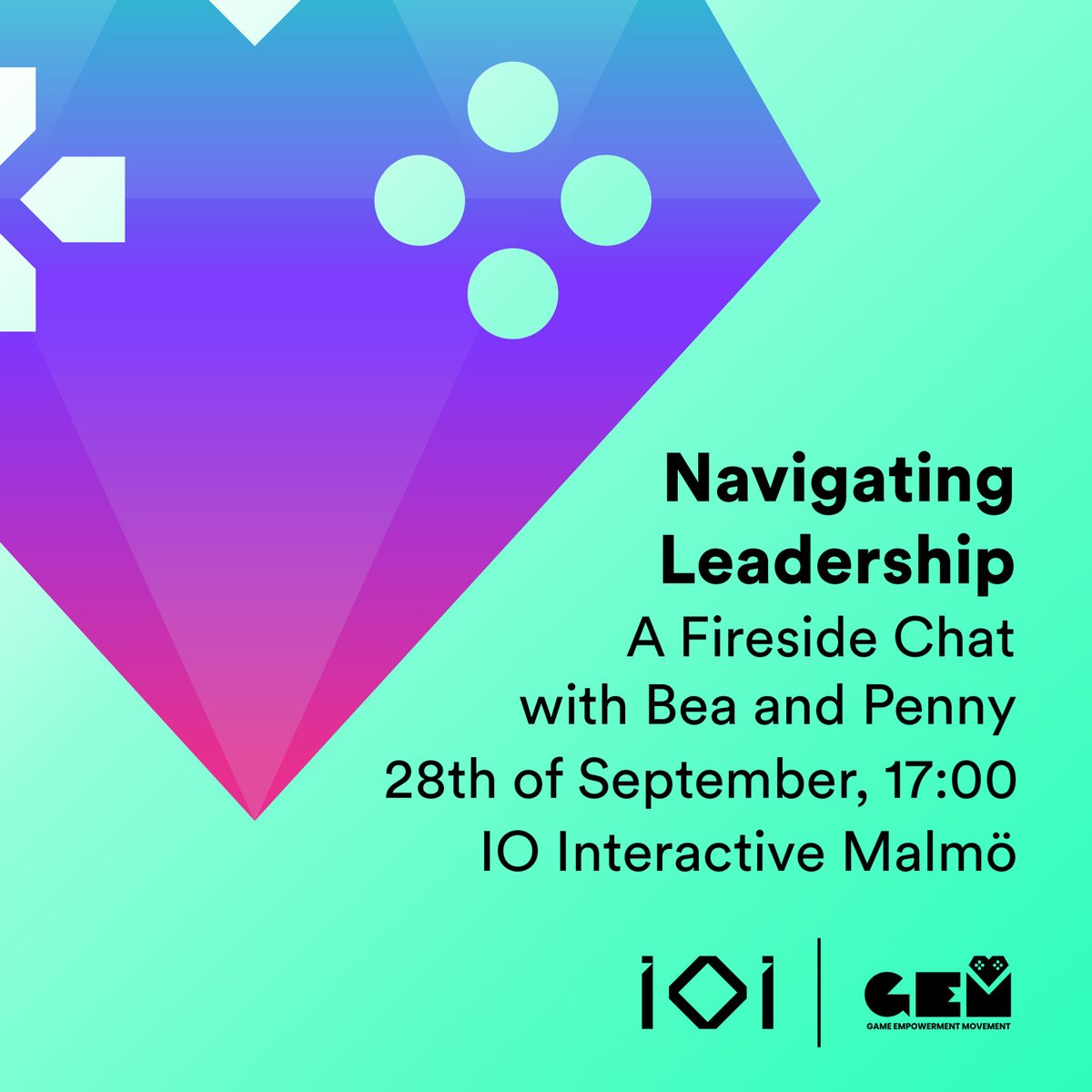 IO Interactive (@iointeractive) on Twitter photo Join us at IOI Malmö this Thursday with <a href="/GameHabitat/">Game Habitat</a>'s Game Empowerment Movement, a community event focused on the topics of diversity, inclusiveness and leadership. Enjoy knowledge sharing, pizza and drinks with industry colleagues.
Grab a seat: bit.ly/3ZjbXnD Join us at IOI Malmö this Thursday with <a href="/GameHabitat/">Game Habitat</a>'s Game Empowerment Movement, a community event focused on the topics of diversity, inclusiveness and leadership. Enjoy knowledge sharing, pizza and drinks with industry colleagues.
Grab a seat: bit.ly/3ZjbXnD