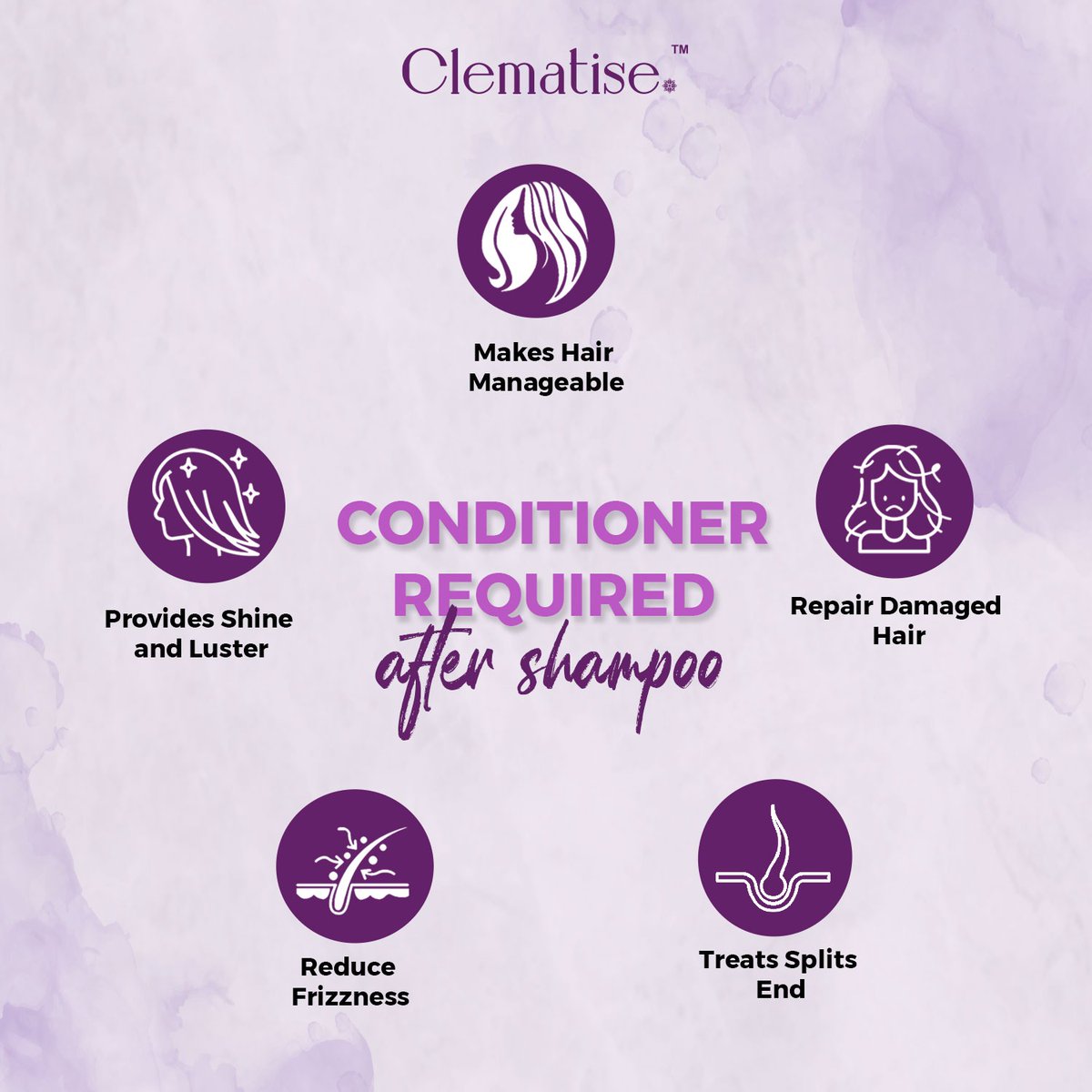 🔹Conditioning can add shine and smoothness to your hair, giving it a healthy and polished appearance.

#clematisecosmetics #clematise #sundaycare #hydrateskin #cosmeticbrand #FeelTheLuxury #hairgoal #keratin #coffeeclarify #ubtanwash #trending #festivalseason #haircare #skincare