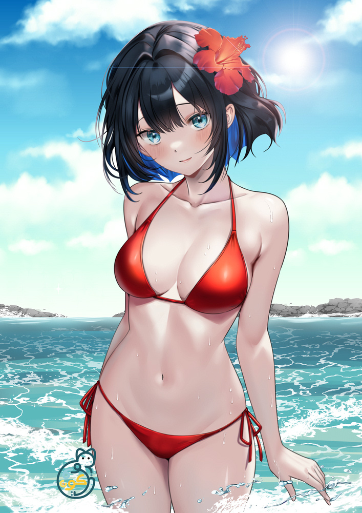 BayouKun's tweet photo. Bayou re-learning how to draw girls.

Almost forgot how fun it is to draw girls. Not much to 'sculpt' like drawing guys, everything is so soft and fluffy... I really love how it came out.

#BayouArt
#NotAI
#AnimeBikiniGirl https://t.co/F80IAQpcTz