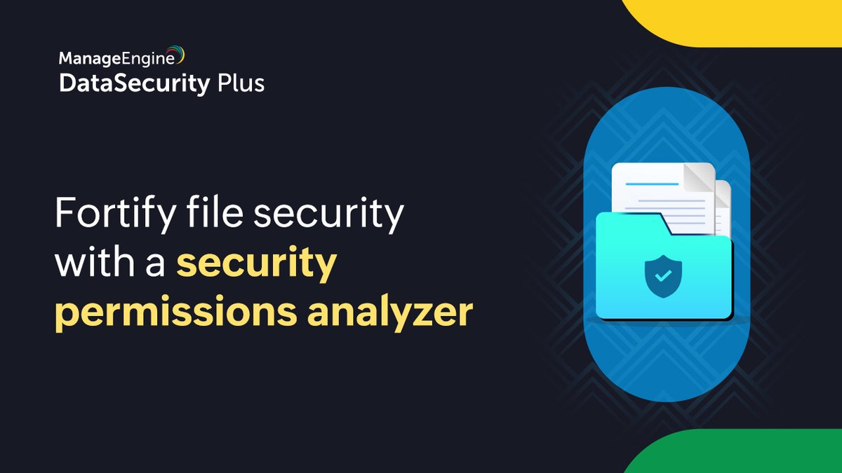 ME_SIEM's tweet image. Don't let your files fall into the wrong hands. See how you can reconcile permissions and regain control over your critical files using DataSecurity Plus' security permissions analyzer:  zurl.co/GrNQ 
#DataSecurityPlus #FileAnalysis #SecurityPermissionAnalyzer