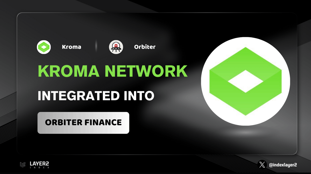 Welcome new comer to L2, @kroma_network 🔥

📲Kroma is now integrated into @Orbiter_Finance, allowing anyone to bridge between #Kroma and other EVM chains.

#Layer2 #Kromanetwork