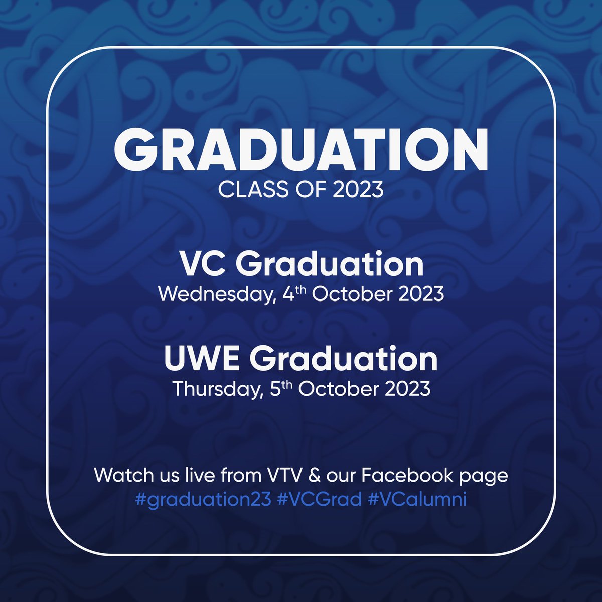 VillaCollegeMv's tweet photo. It's Graduation Season!
We are delighted to welcome our graduands of the class of 2023
We can't wait for you to join us in celebration
#graduation23 #VCGrad #VCAlumni https://t.co/kN1zXIz1AT