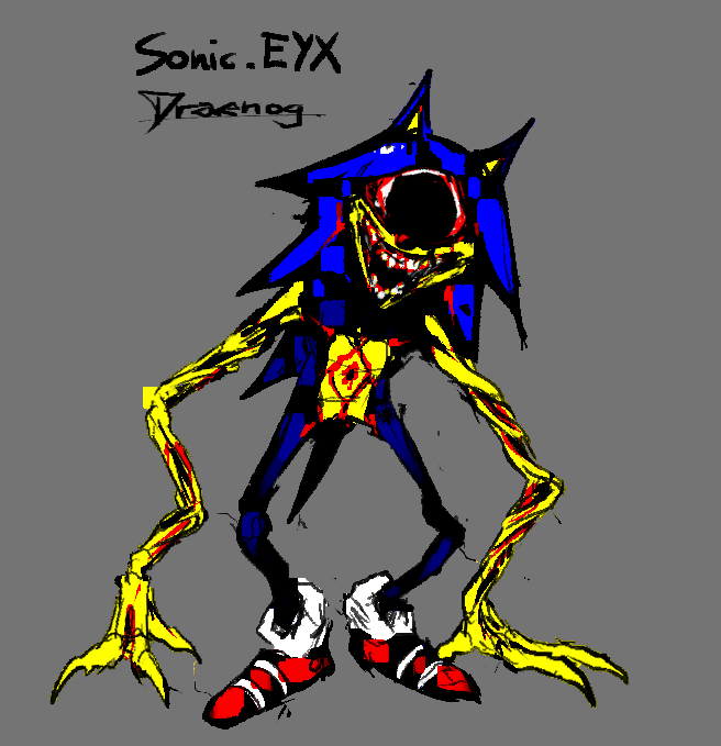 2011 Sonic.EXE - Jack Gore's Redesign by ShellKick on Newgrounds