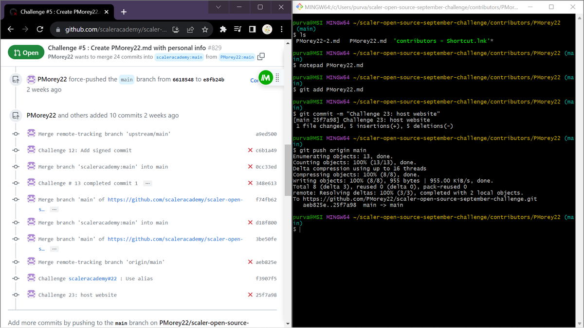 mooray_11's tweet photo. Hello All, I have completed #task23 of  #OpenSourceSep Challenge with
@Scaler_Official

Discord Community.    This helps me stay consistent with coding.  You can join the community HERE - https://t.co/9Naz8WHxhD #ScalerDiscord https://t.co/uz2fr0zeq8