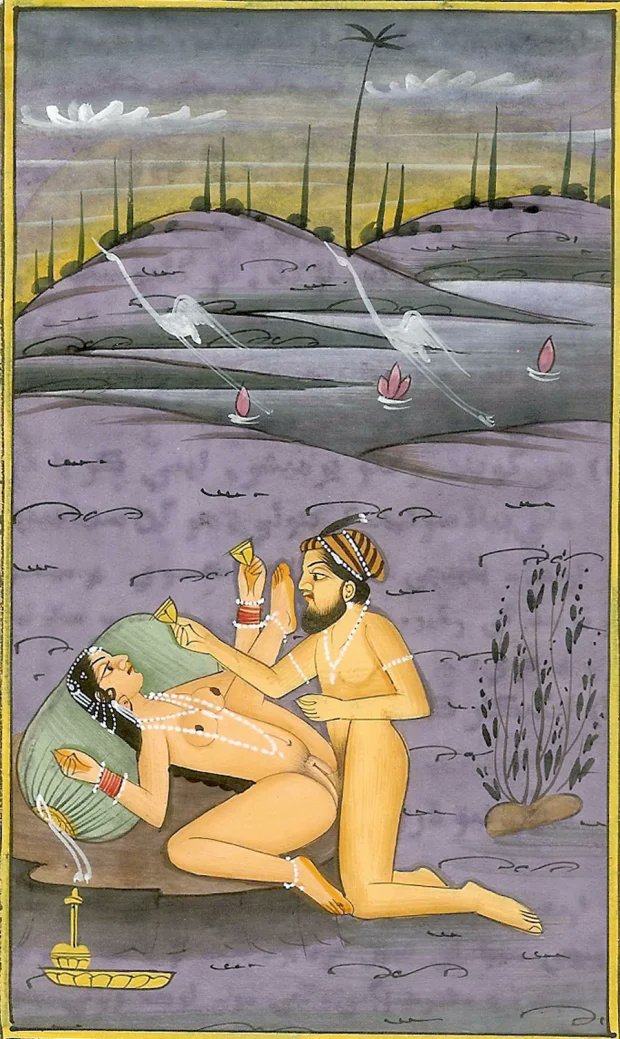 Mughal Indian erotic painting