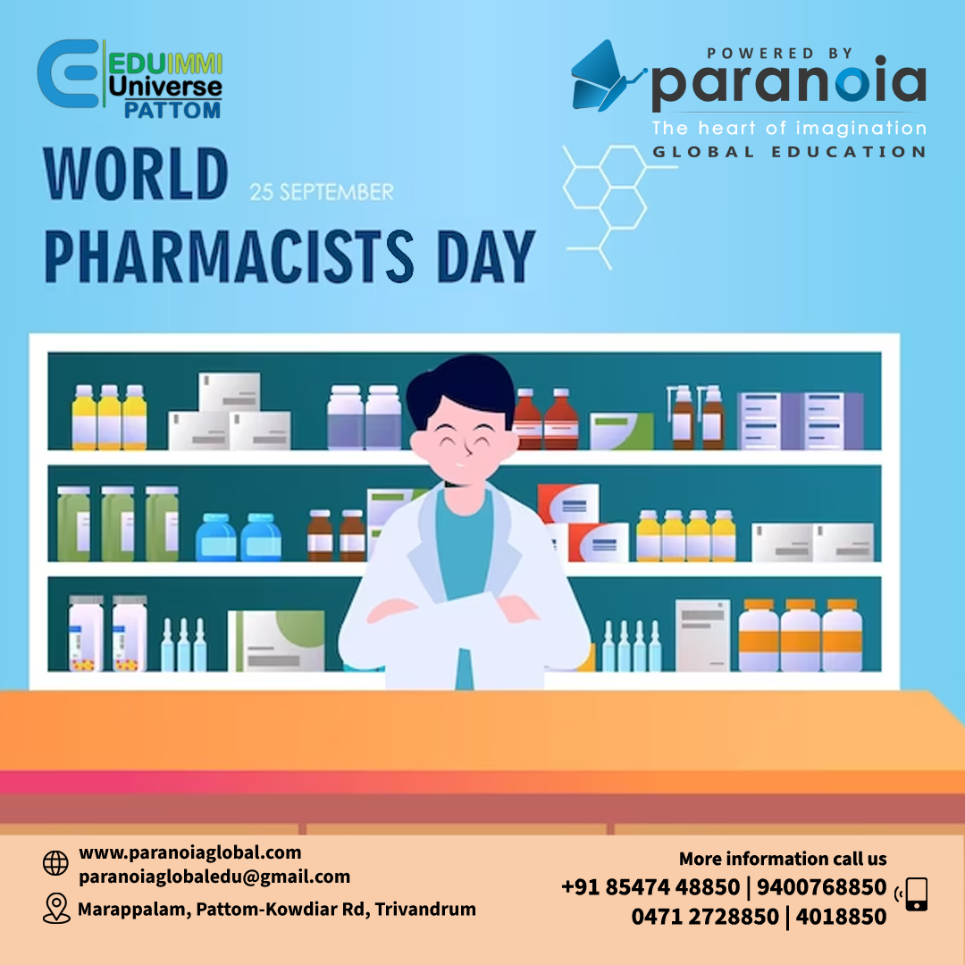 World Pharmacists Day 
🌐 paranoiaglobal.com
WhatsApp : wa.link/vk60b9
📱 9400758850/ 9400768850

#pharmacist #pharmacy #medicine #pharmacology #pharmacystudent #medical #doctor #pharma #gpat #health #pharmacyschool #pharmacylife #pharmd #pharmacytechnician