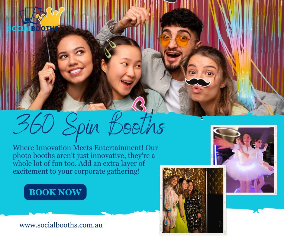 socialbooth_s's tweet photo. Looking to add a splash of excitement to your corporate gathering? Look no further than our incredible 360 Spin Booths. Prepare for a unique and unforgettable experience! #InnovativePhotoBooths #360SpinBooths #UniqueExperience #CorporateGathering #UnforgettableMoments #Excitement https://t.co/NQTBQp7DjT