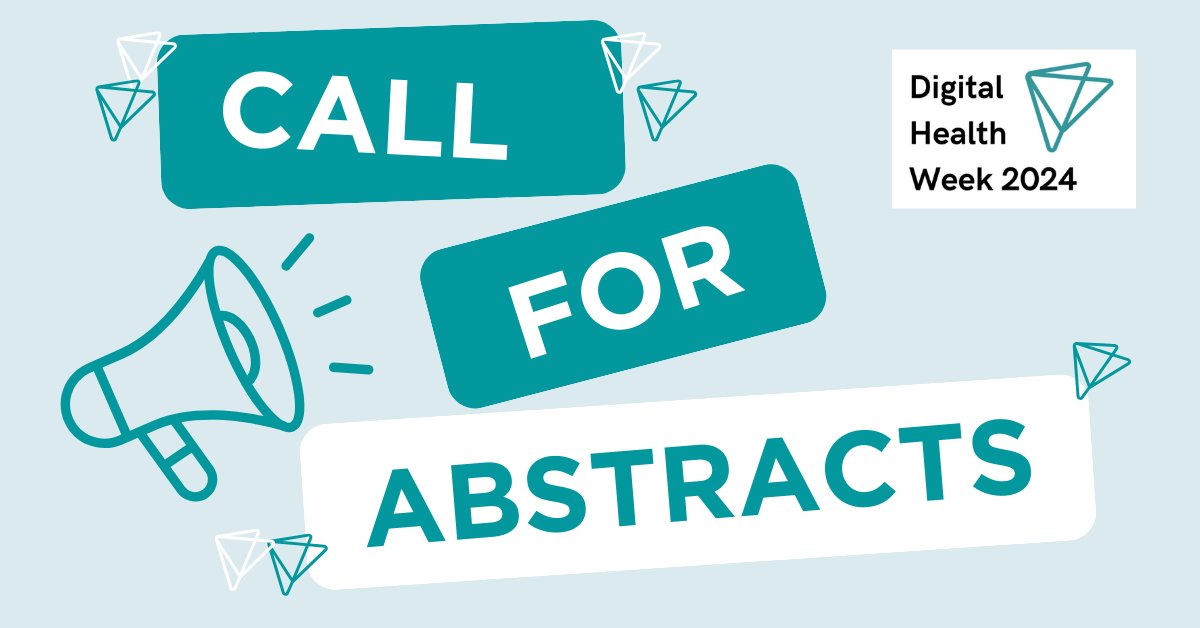 🔊Don't forget to submit your abstracts for #DigitalHealthWeek24

📅Abstracts due 8th Oct for presentations and ePosters

👋Participate in an exciting program of virtual and in-person events.

👇Read more and be a part of this innovative event!
bit.ly/3LYnuDJ