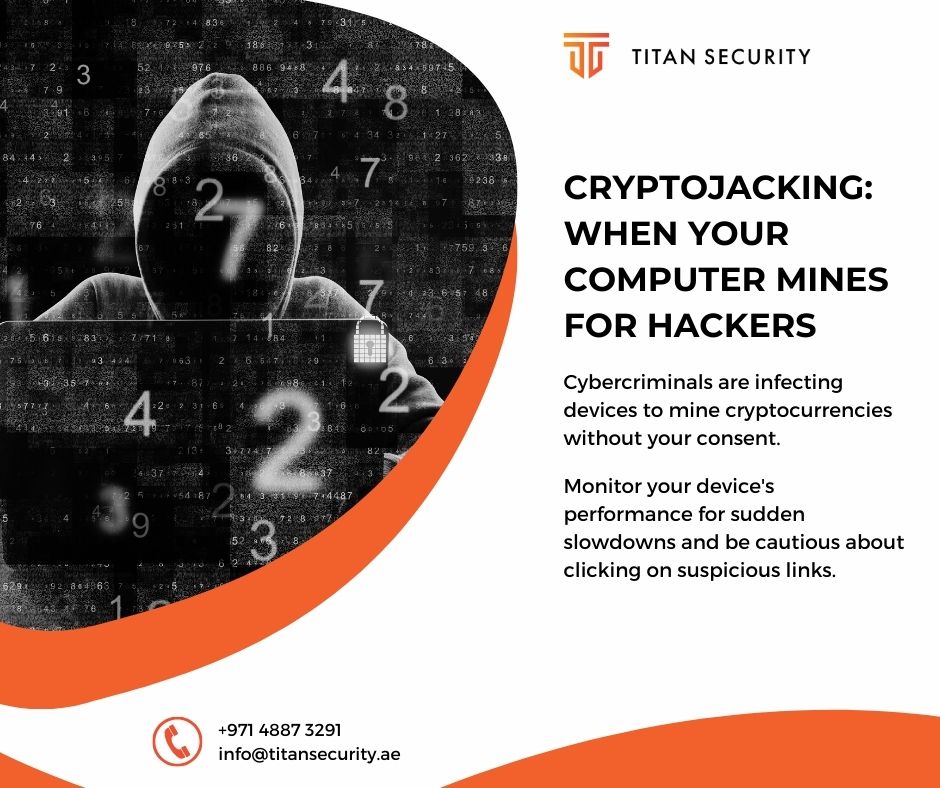 Titansecllc's tweet photo. Don't let hackers profit at your expense! For more information, contact us at info@titansecurity.ae | +971 4887 3291 or visit https://t.co/MgpkeZTMvx
.
#CryptojackingAlert #cybersecurityservices #cyberdefense #cybersecurity #cyberattacks #cyberthreat #titansecurityae https://t.co/dQcnEWTakj