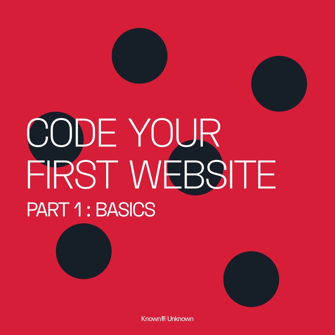 knownunknownco's tweet image. Building websites is easier than people assume. And we're not talking about clutter-generating, preset-based tools. We're talking about raw code—the way it's always been done.
This week, we'll introduce you to HTML, the language of the web.
#webtutorial #website #webdesign