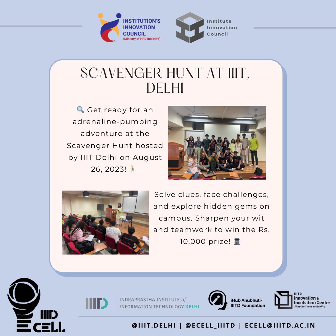 ecell_iiitd's tweet photo. 🎲 Dive into the exciting world of entrepreneurship with "The Godfather" board game at SCAM 2023 on March 24, 2023! 🌟 Experience the ups and downs of the entrepreneurial journey, enhance your strategic thinking, and win exciting prizes.
Don't miss this immersive adventure! https://t.co/5Yz9fw7vLW