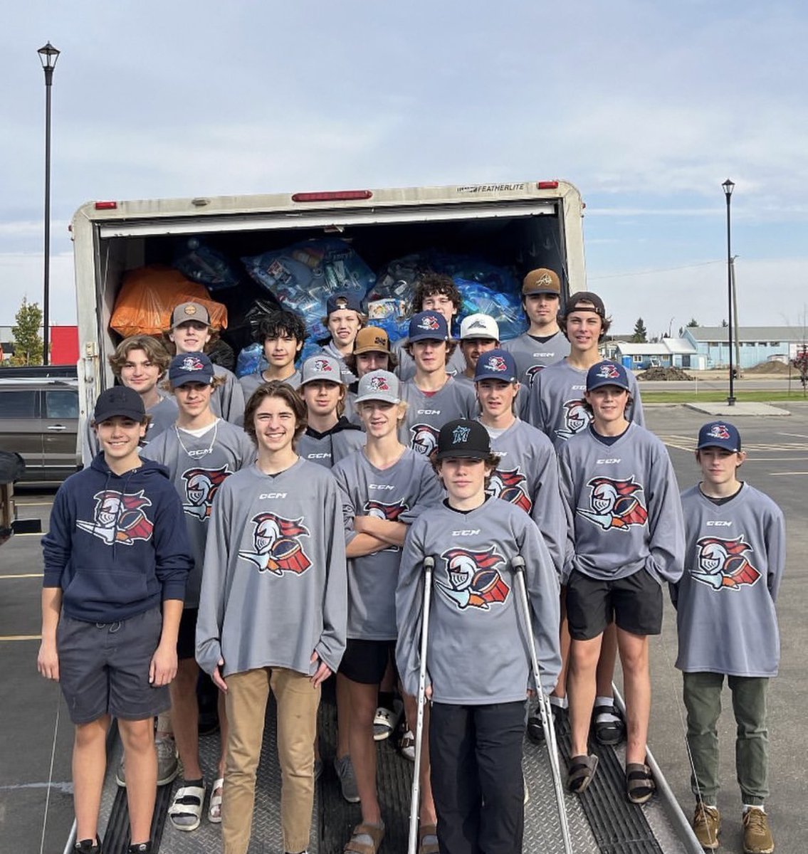 Thank you, Lloydminster and surrounding areas! 

The boys had a great afternoon around town, collecting and filling the trailer to the brim. 

What a community these guys have supporting them - very much appreciated!
