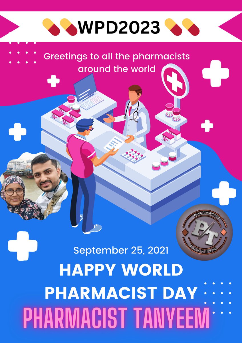 pharmatanyeem's tweet photo. Happy World Pharmacist Day 2023 💊 https://t.co/fQK1HmAtPa