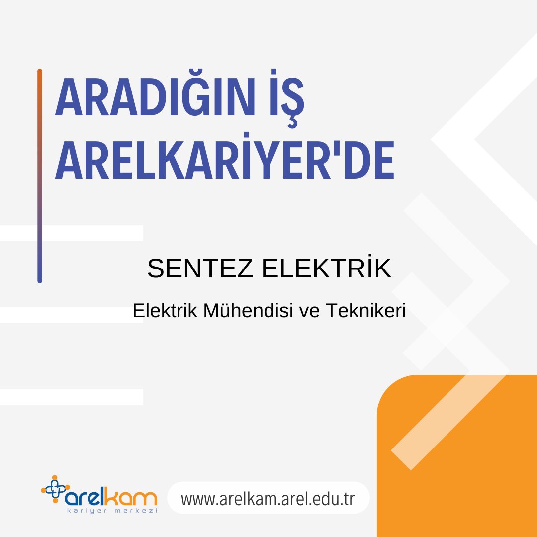 Aradığın iş Arel Kariyer’de. 
👉🏻Başvuru için kariyer.arel.edu.tr 
👉🏻Bizi takip et, kariyer fırsatlarını kaçırma ❗