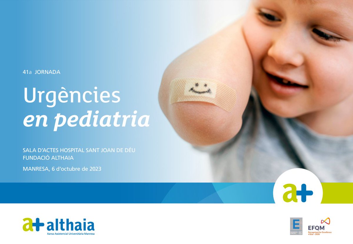 📌 41a Jornada d'#Urgències en #Pediatria

Adreçada a metges/ses, infermers/es, TCAIs i tècnics/ques d'emergències sanitàries, així com a professionals mèdics en formació sanitària especialitzada (MIR).

Inscripcions fins al 30 de setembre de 2023❗❗

➡️ bit.ly/44Vjzih