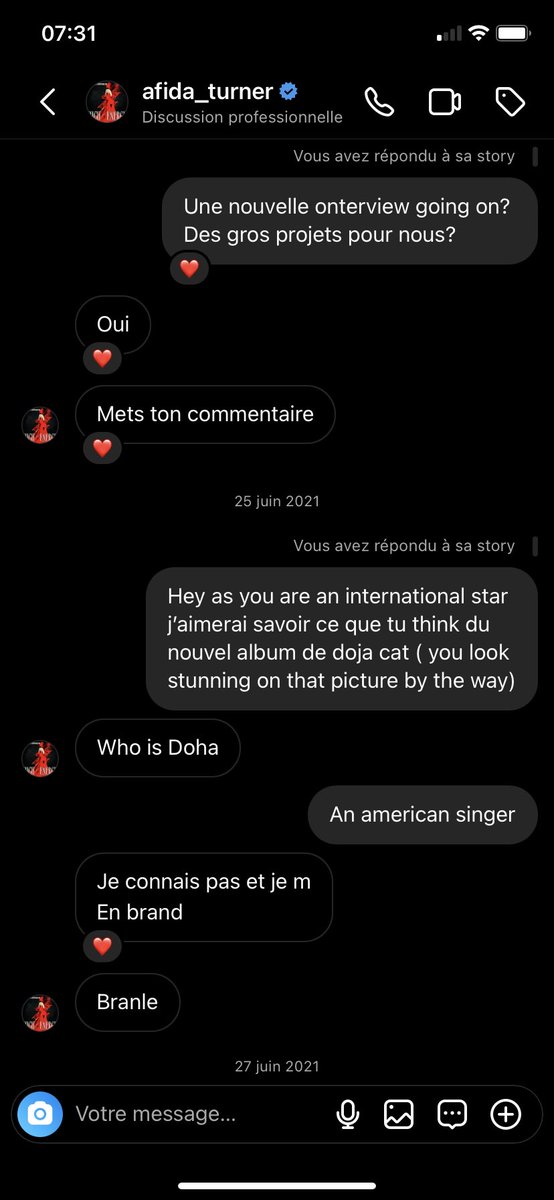 masfargay's tweet image. Mon amitié avec afida Turner