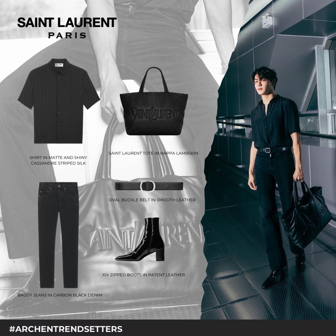 saint laurent tote in nappa lambskin