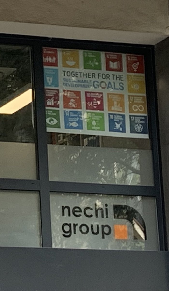 NECHIGROUP's tweet photo. Hoy alzamos la bandera de los #ODS para pedir a todos que unamos fuerzas por un presente y futuro sostenible. Con los #ODSporbandera 🚩queremos luchar por nuestro planeta y por nuestra gente.
#AniversarioODS #TogetherForTheSDGs https://t.co/miahdvp3sP