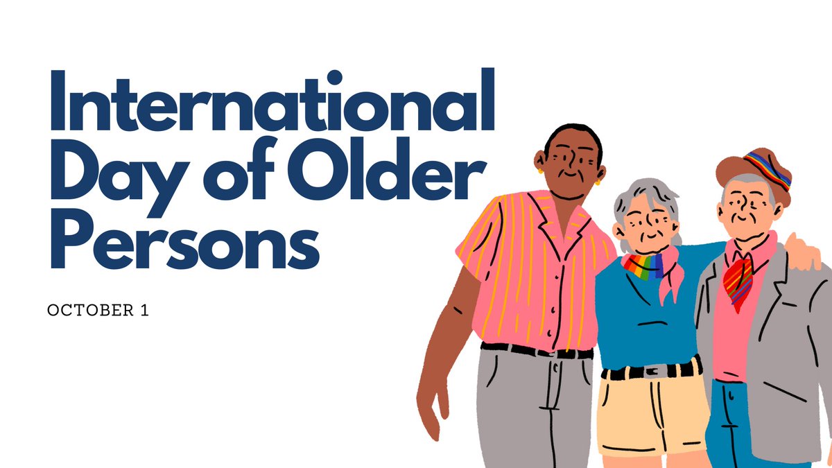 October 1 is International Day of Older Persons. This day provides an opportunity to acknowledge the contribution, wisdom, dignity and needs of our older adults and to rededicate our efforts to ensure their well-being.