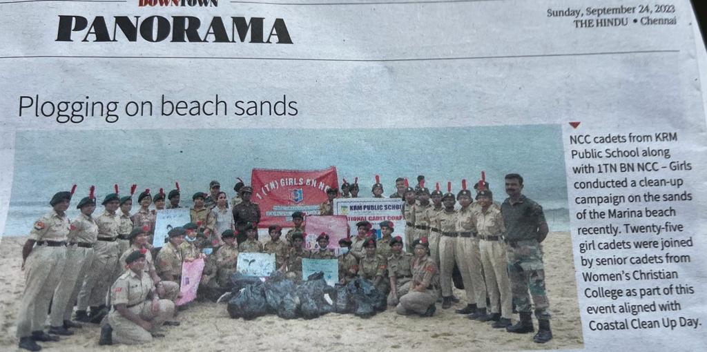 geetsen2000's tweet photo. "Cleanliness is next to godliness"
Girl cadets of 1 TN Girls Bn Ncc conducted "Puneet Sagar Abhiyan" in Marina beach, under the aegis of Lt col Indraneel gosh.  @HQ_DG_NCC @NCCDte_TNPAN @SpokespersonMoD @Def_PRO_Chennai https://t.co/FeZMtPUnOV