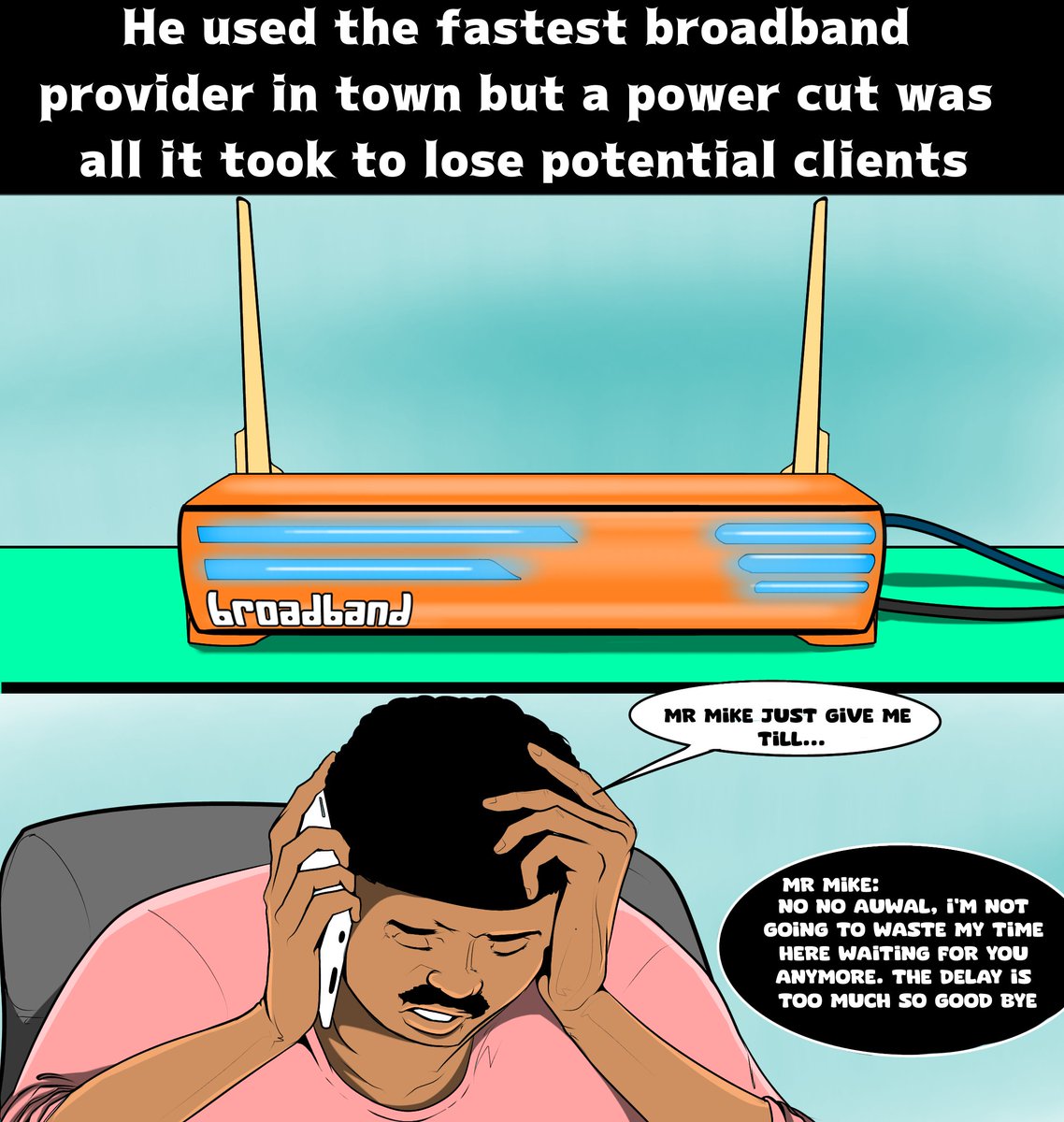 edenpowerng's tweet image. A NEPA power supply cut would make Auwal, a remote developer, cry gently if he was in the middle of an important video call. 

He used the fastest ISP in town &amp;amp; a power cut led to loss of potential clients.

#EdenPower
#UninterruptedPower 
#RemoteDevelopers