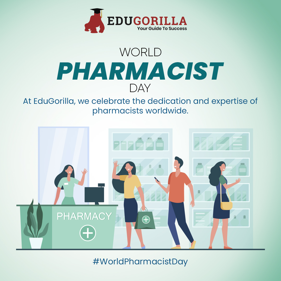 🩺🌟 Happy World Pharmacist Day! 🌟🩺

👩‍🔬 Start your journey to success today with EduGorilla's medical books! 🚀📚

#WorldPharmacistDay #PharmacyCareer #MedicalBooks #EduGorilla #SuccessJourney #PharmacyJobs #EntranceExams #EduGorillapublication