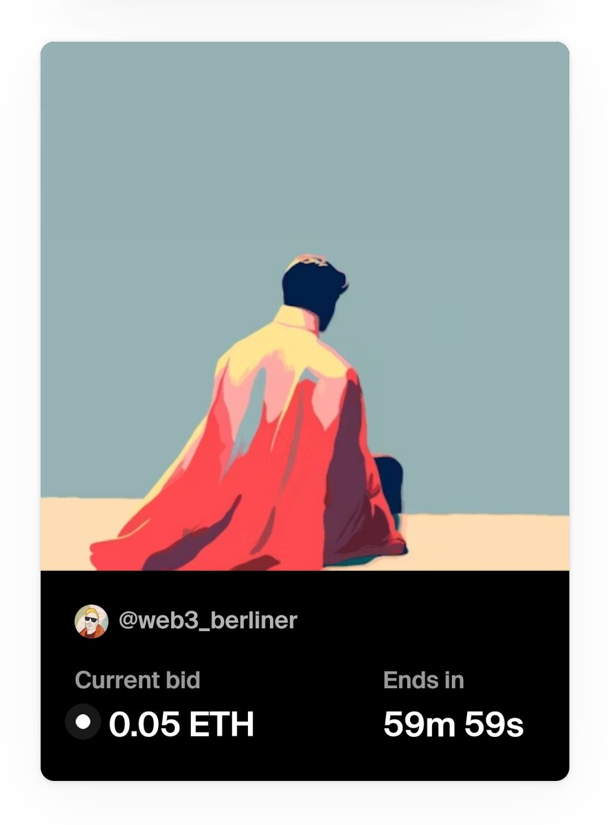 Good morning🚀🚀
Last hour has started⏳️

foundation.app/@web3_berliner