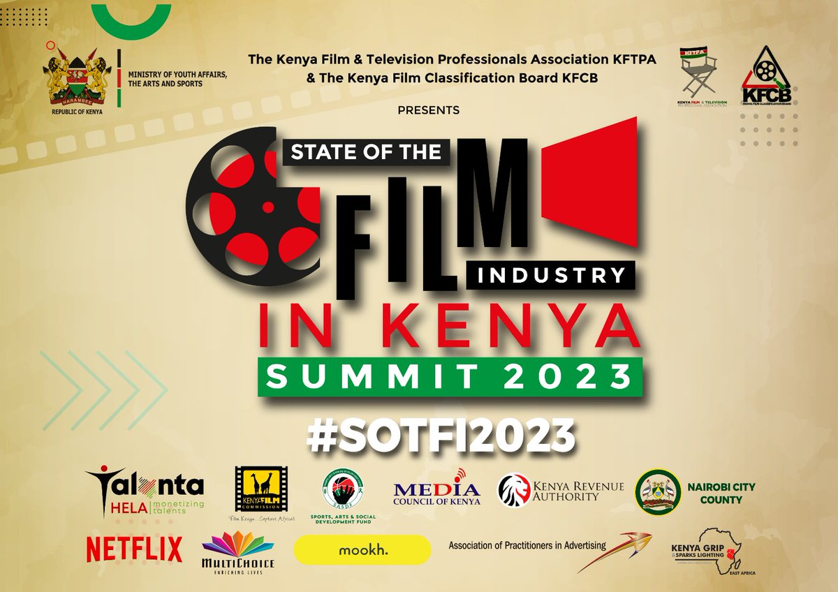 KFTPA's tweet photo. We have partnered with @InfoKfcb to bring you an interactive summit. Get to grow your skills and network with fellow industry experts 😎. Registration ni FREE pale Mookh, don't miss out! Click on the link below to register: 
https://t.co/AwdHCblmir

 #SOTFI2023 #KFTPA #KFCB https://t.co/qOhgGzxa2e