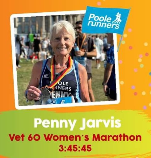 poolerunners's tweet photo. New F60 marathon club record! A fantastic PB marathon by Penny Jarvis at @berlinmarathon yesterday, finishing 3rd F70. Congratulations & well done Penny โญ๏ธ
๐๐๐ #clubrecord #berlinmarathon #berlinmarathon2023 #marathon https://t.co/NFjbHTwjqZ