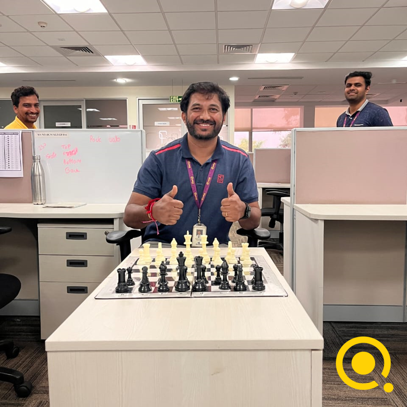 Quest_Global's tweet photo. Recently, we organized a thrilling #chesstournament in Belgaum that brought together #questians from all levels of expertise. It was a #checkmate for fun as participants bonded over their love of the game and cheered on their teammates. https://t.co/vr9rku6G5W