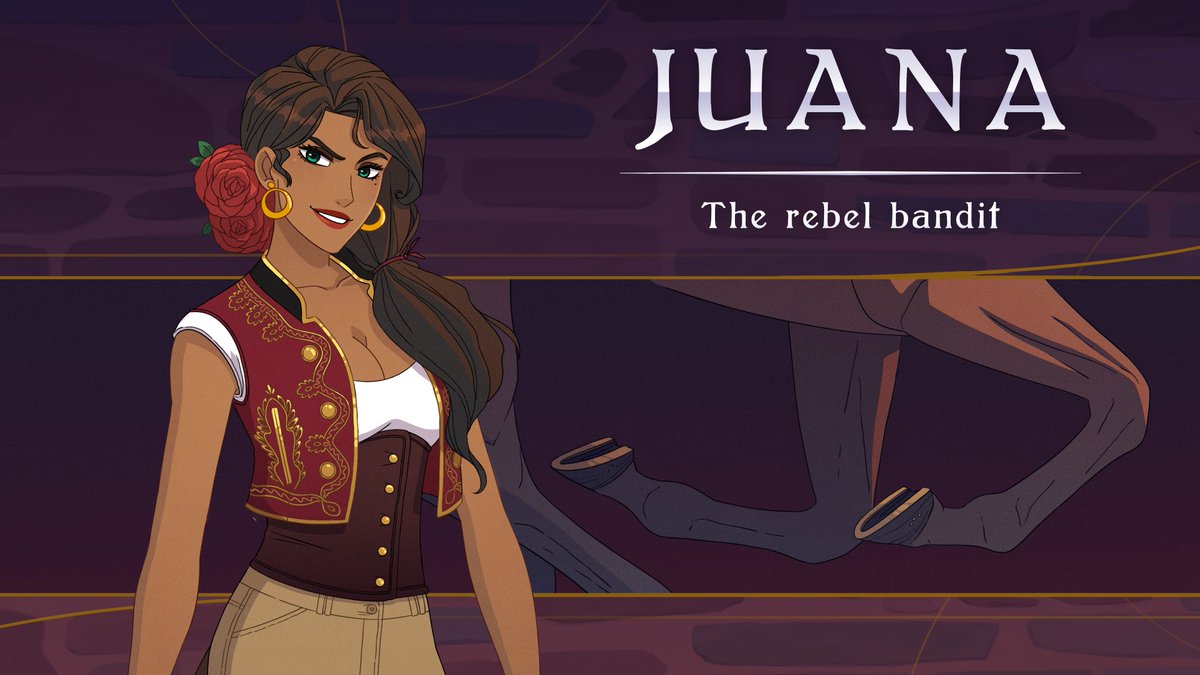 Juancaballos were half-human half-horse creatures that inhabited caves in Jaén, Spain. When hungry, they would even eat human flesh.

In #MythicLove, during a time of food scarcity, Juana encountered kind humans who helped her, and from that day on she swore to protect humanity.
