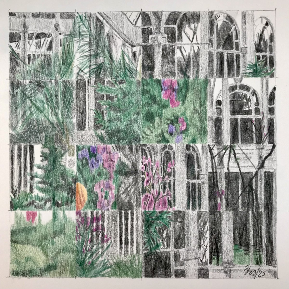 Untitled/Coloured pencil on paper/20 × 20 cm
#paintseptember #thedailysketch #HappyMonday #WomensArt #colouredpencils