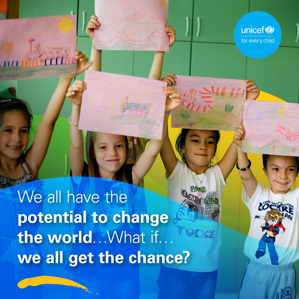 UNICEF_ECA's tweet photo. What if all children had access to a quality education.
These children are our future...
👩‍🦰leaders
👨‍🏫teachers
👩‍⚕️health care workers
🧑‍🔬innovators
👩‍🎨artists
👩‍🚀dreamers
... we need to invest in them!
#LetsGetLearning https://t.co/beBf7CWkmh