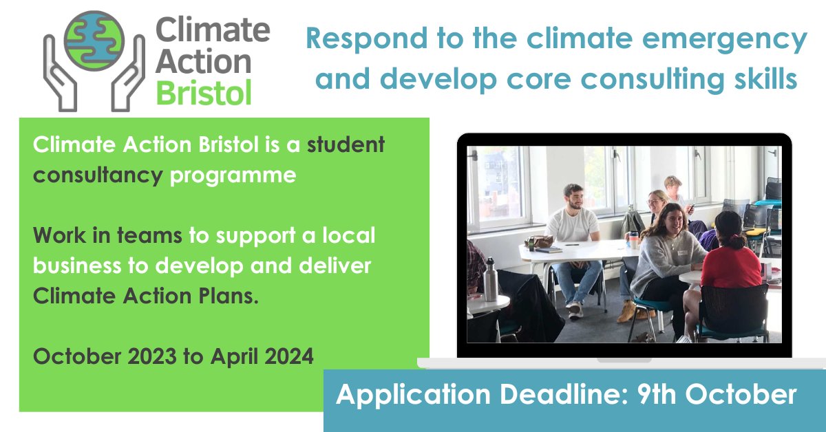 Read to take practical action against climate change and make a tangible change in your community? Join Climate Action Bristol project this year: studenthubs.org/hub_event/clim… @Bristol_SU @UoBrisSust