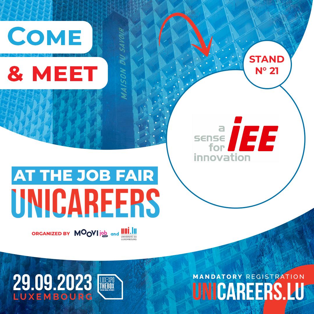 iee_sensing's tweet image. Unicareers is just around the corner. Here&apos;s your chance to find a #Career within IEE, in #Luxembourg or abroad. Check our latest #job openings and come speak to us this Friday at our stand @Moovijob: 

👉 rb.gy/ei7y0
